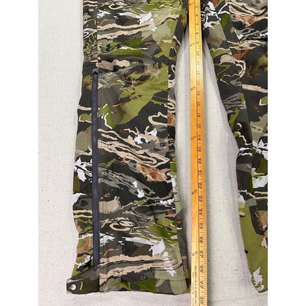 Under Armour Storm ColdGear Camo Hunting Bibs Men's Medium Forest Winter Season - Picture 3 of 9